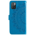 Etui z klapką do Xiaomi Redmi 10, Mandala, niebieskie