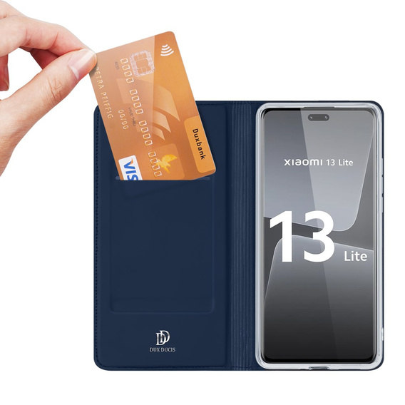 Etui Dux Ducis do Xiaomi 13 Lite, Skinpro, granatowe