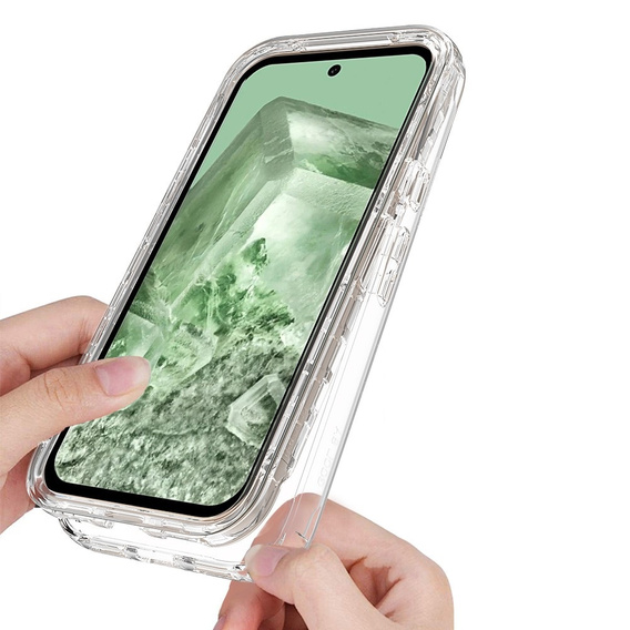 Etui do Google Pixel 8A, Shockproof, z folią, przezroczyste