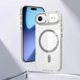 Etui do iPhone 17 Air, do MagSafe, z podstawką, transparentne z szarymi wstawkami