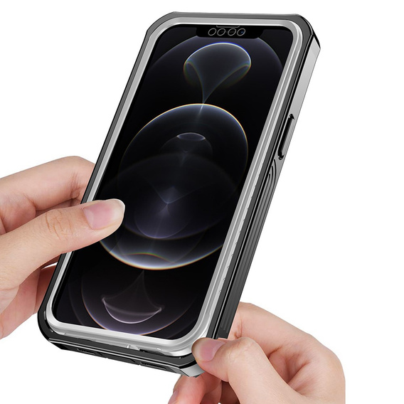 Etui do iPhone 13 mini, Shockproof, z folią, czarne