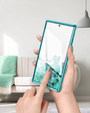 Etui do Samsung Galaxy S22 Ultra, Suritch Full Body Marble, zielone
