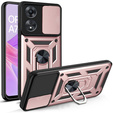 Etui pancerne do Oppo A78 5G, CamShield Slide, różowe rose gold