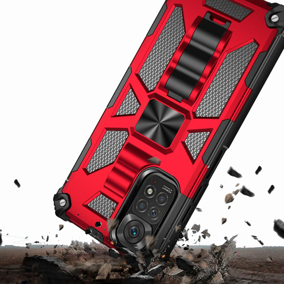 Etui do Xiaomi Redmi Note 11 / 11S, Armor Kickstand, czerwone