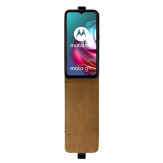 Etui z klapką do Motorola Moto G10/G30, Flip, czarne
