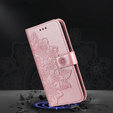 Etui z klapką do Samsung Galaxy A54 5G, Mandala, różowe rose gold