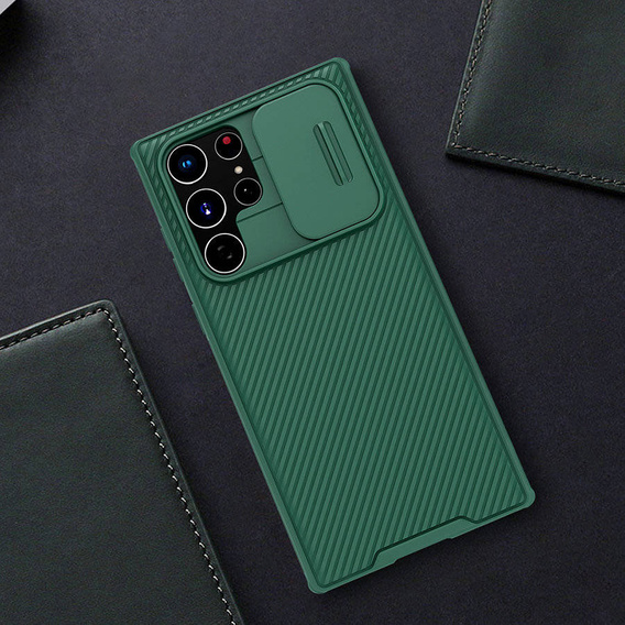 Etui NILLKIN do Samsung Galaxy S23 Ultra, CamShield Pro Case, zielone