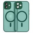 Etui do iPhone 16, do MagSafe, ERBORD Matt Case, zielony + Szkło na ekran