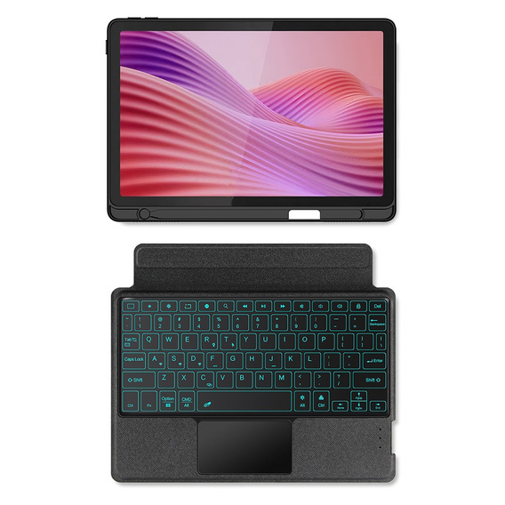 Etui z klawiaturą do Lenovo Tab 10.1" TB311FU, czarne