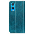 Etui z klapką do OnePlus Nord CE4 Lite, Split Leather, zielone