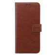 Etui z klapką do Oppo A38 4G / Oppo A18 4G, Crazy Horse Wallet, brązowe