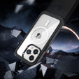 Etui do iPhone 15 Pro, Pancerne Full Protect 360° do MagSafe, szkło na ekran, czarne