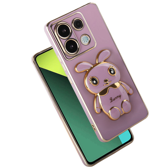 Etui do Xiaomi Redmi Note 13 Pro 5G, Rabbit, fioletowe + Szkło Hartowane 9H