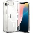 Etui Ringke do Iphone 16E, Fusion MagSafe, Przezroczyste + Szkło Hartowane 9H