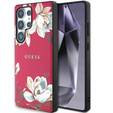 Etui GUESS do Samsung Galaxy S25 Ultra, Fuksja wzór w kwiaty