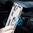 Etui pancerne do Samsung Galaxy Note 10+ Plus, Nox Case Ring, srebrne