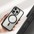 Etui Ringke do iPhone 15 Pro, Fusion Bold MagSafe, matowe przezroczyste / czarne
