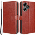 Etui z klapką do Infinix Hot 30, Crazy Horse Wallet, brązowe