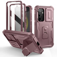 Etui pancerne do Samsung Galaxy S24, Dexnor Full Body (Two Frames), różowe