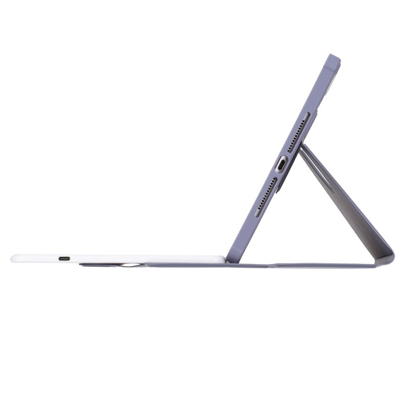 Etui z klawiaturą do iPad 11" 2025 A16 (11 gen.) / iPad 10.9" 2022 (10 gen.), Rotary 360° Leather Touchpad, fioletowe