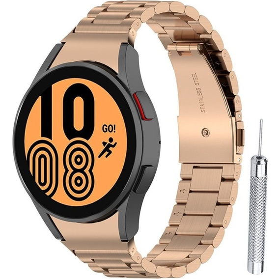 Pasek Bransoleta do Samsung Galaxy Watch 4/5/6 40/42/43/44/45/46/47mm, Różowa Rose Gold