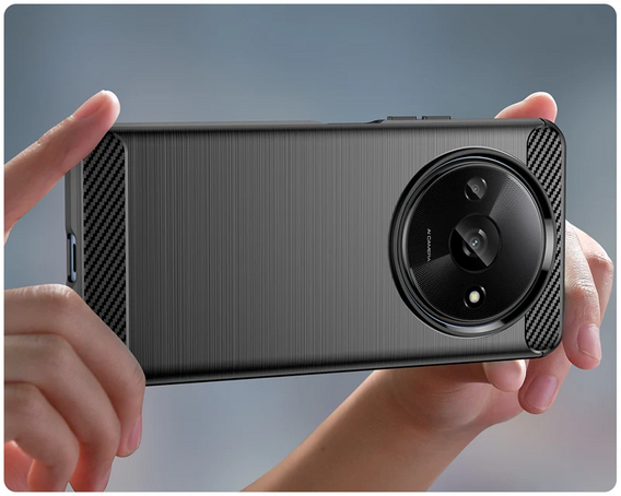 Etui do Xiaomi Redmi A3, Carbon, czarne