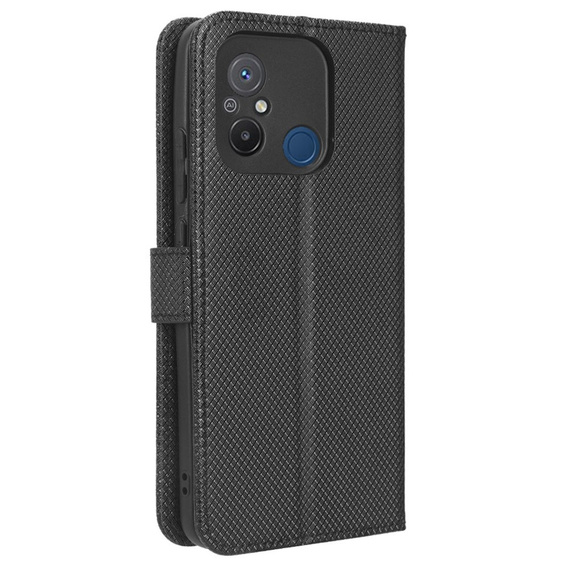 Etui z klapką do Xiaomi Redmi 12C, Wallet, Smart Magnet, czarne