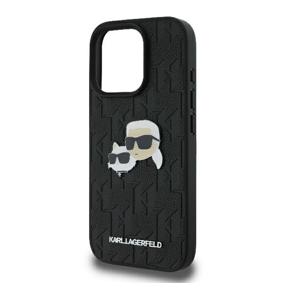 Etui Karl Lagerfeld Hardcase Monogram Karl & Choupette Head Pin do iPhone 16 Pro