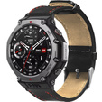 Skórzany pasek do Amazfit T-Rex 3 - Czarny