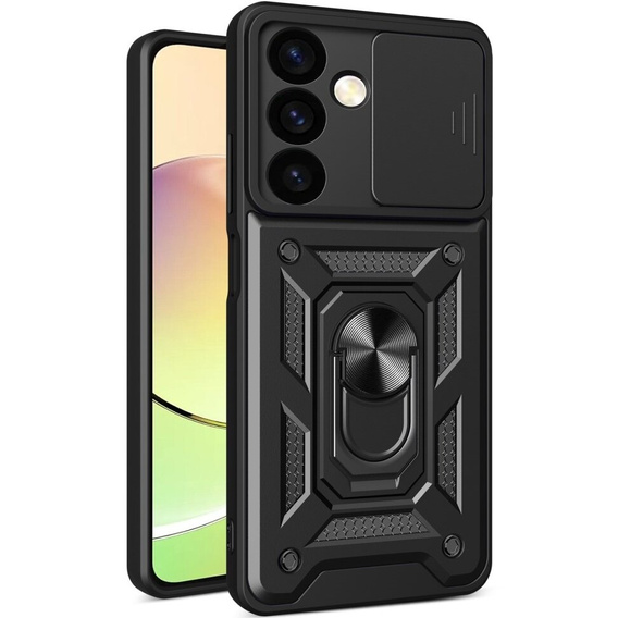 Etui pancerne do Samsung Galaxy S24+ Plus, CamShield Slide, czarne
