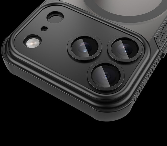 Etui do iPhone 17 Pro, do MagSafe, pancerne, czarne