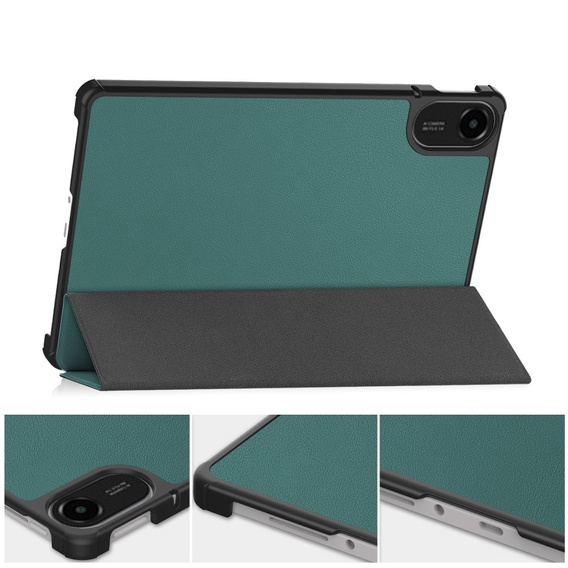 Etui z klapką i podstawką do Xiaomi Redmi Pad 2 – zielone