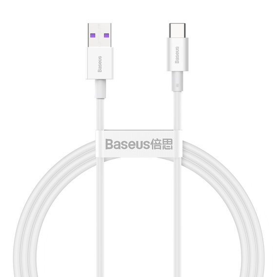 Baseus kabel USB-A na USB-C 1 m 66 W Superior - Biały