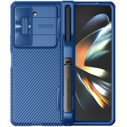 Etui NILLKIN do Samsung Galaxy Z Fold5 5G, CamShield Pro Pen Slot, Z podstawką, niebieskie