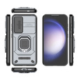 Etui KickStand Camera Lens do Samsung Galaxy S24, szare