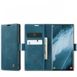 Etui CASEME do Samsung Galaxy S22 Ultra, Leather Wallet Case, zielone
