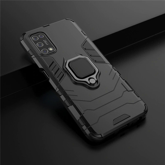 Etui do Realme 7 5G, Kickstand Ring, czarne