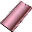 Etui do Samsung Galaxy A72 5G, Clear View, różowe rose gold