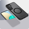 Etui Tech-Protect do Samsung Galaxy A35 5G, Magmat MagSafe, Matowe Przezroczyste / Czarne