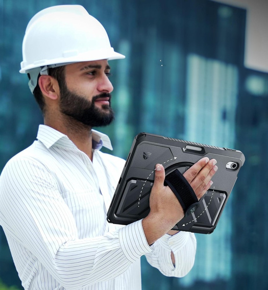 Etui Dexnor 360° z paskiem i uchwytem na rysik do iPad 11" 2025 A16 (11 gen.) / iPad 10.9" 2022 (10 gen.)