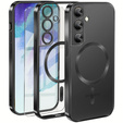 Etui do Samsung Galaxy S21 FE, Electro MagSafe, czarne + Szkło na ekran