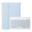 Etui z klawiaturą do iPad 11" 2025 A16 (11 gen.) / iPad 10.9" 2022 (10 gen.) z miejscem na Apple Pencil, niebieskie