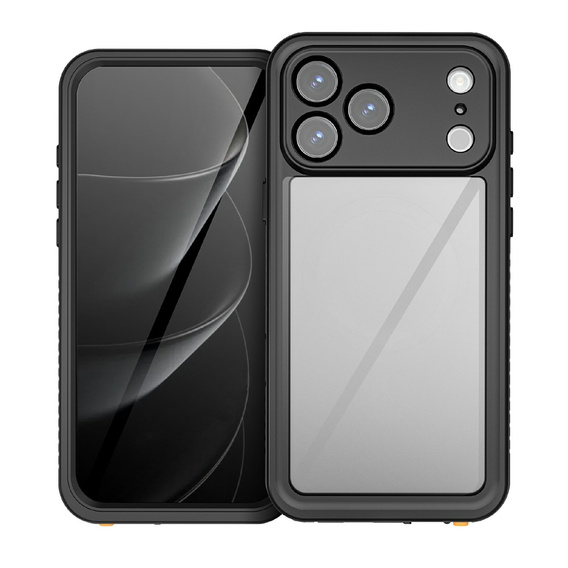 Etui do iPhone 17 Pro Max, Wodoodporne IP68 Redpepper, czarne