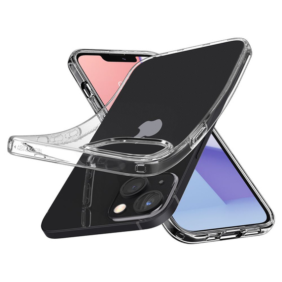Etui Spigen do iPhone 13, Liquid Crystal, przezroczyste + szkło