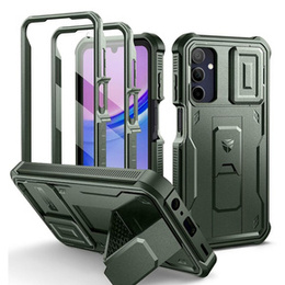 Etui pancerne do Samsung Galaxy A15, Dexnor Full Body (Two Frames), zielone
