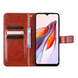 Etui z klapką do Xiaomi Redmi 12C, Crazy Horse Wallet, brązowe