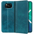 Etui do Xiaomi Poco X3 NFC / Poco X3 PRO, Wallet Litchi Leather, zielone