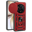 Etui pancerne do Realme 14 Pro 5G, CamShield Slide, czerwone