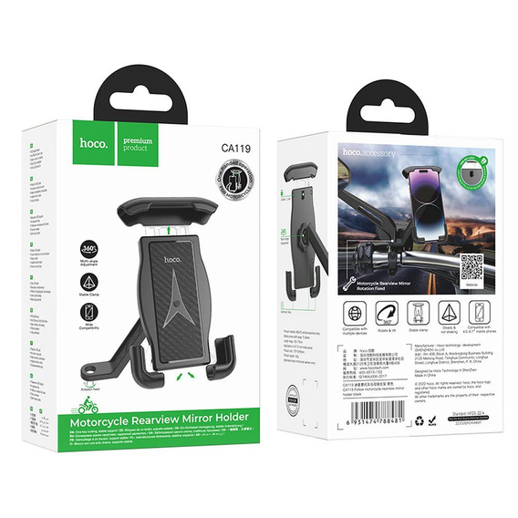 Uchwyt na telefon Hoco CA119 do motocykla