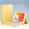 Etui z klawiaturą do iPad 10.2" 2021/2020/2019 (9/8/7 gen.), żółte